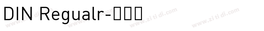 DIN Regualr字体转换